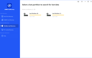 Aomei FastRecovery screenshot 1