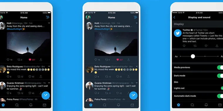Twitter is introducing an even darker dark mode, initially rolling out for iOS image