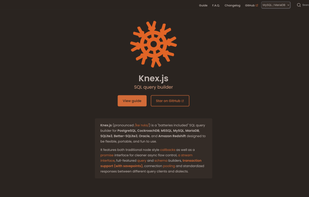 Knex.js screenshot 1