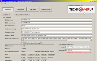 Radeon Bios Editor screenshot 1