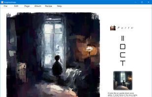 Motif (source) and tableau (result) on a page