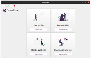 OnionShare screenshot 1