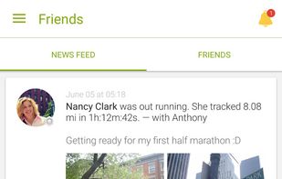 Endomondo screenshot 1