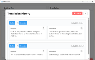 GPTranslate screenshot 1