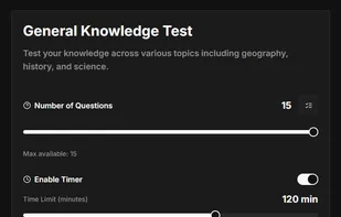 Custom exam configurator
