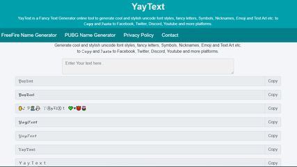 YayText - Fancy Text Generator screenshot 1