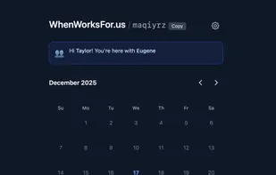 WhenWorksFor.Us screenshot 1