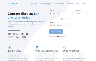 Buy cryptocurrencies - choose from available fiat currencies and buy your favourite crypto with credit card and other payment methods