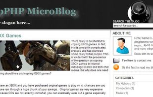 ApPHP MicroBlog screenshot 3