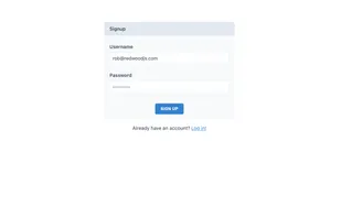 Sample login form