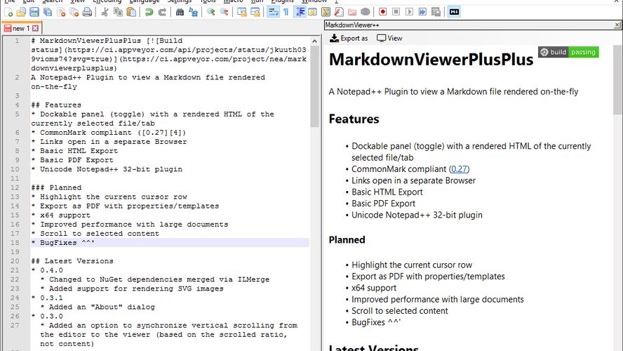 MarkdownPanel for Notepad++ Alternatives and Similar Software