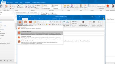 Easily encrypt email within Outlook at the click of a button. 