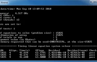 Linpack Xtreme screenshot 1