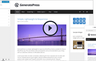 GeneratePress screenshot 1