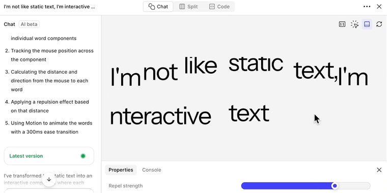 Figma Sites adds code layers for custom interactions and animations image