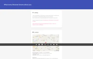 What every Browser knows about you screenshot 1