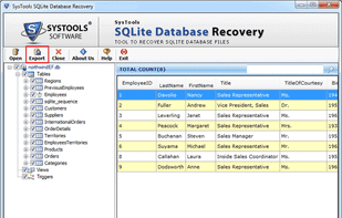 Export Selected data
