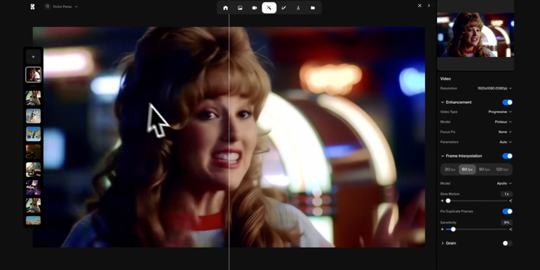 KREA AI adds 8K 120 fps video upscaling with Topaz Labs