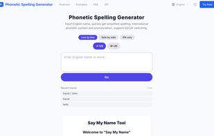phonetic spelling generator