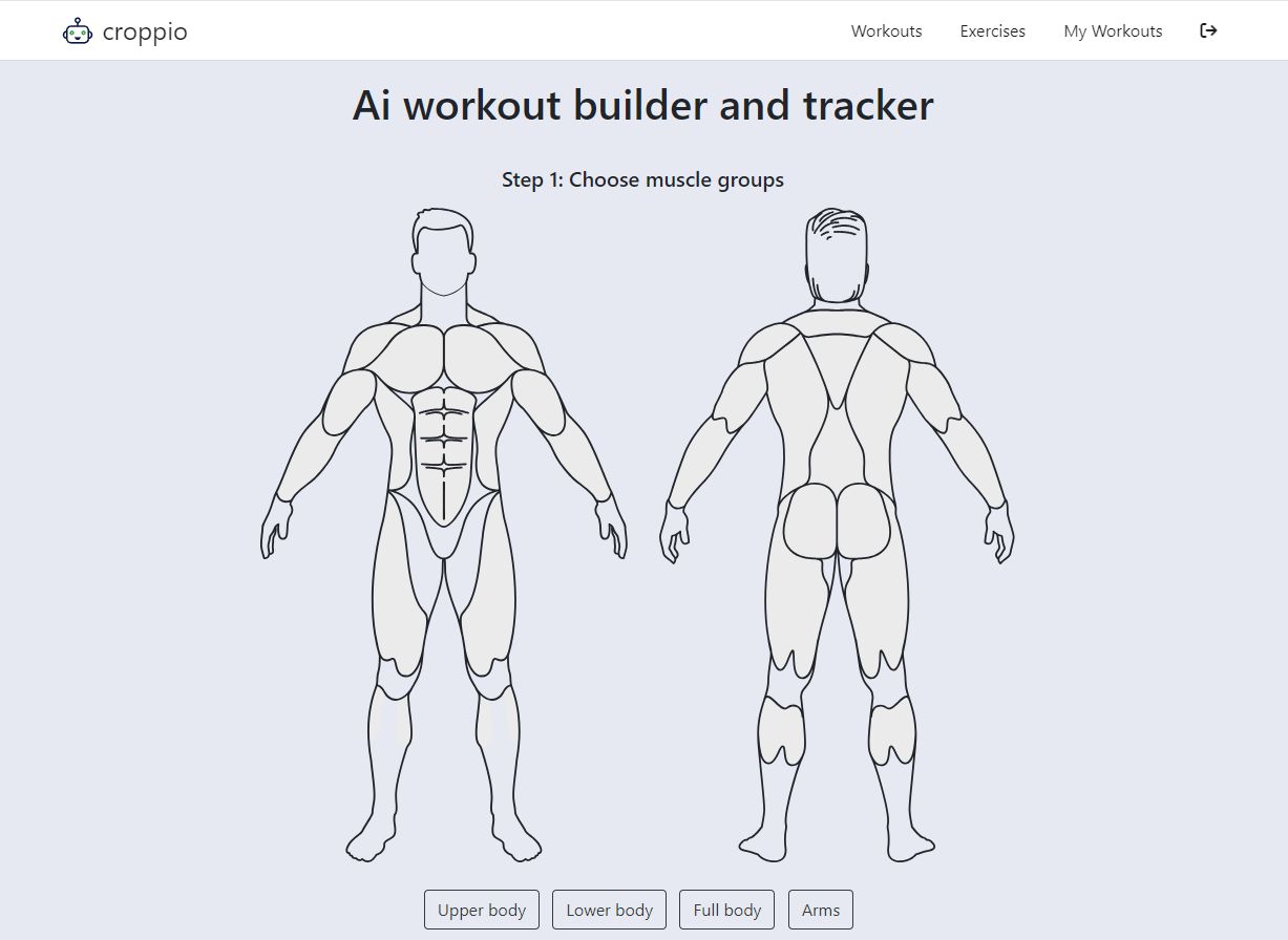 Croppio ai workout builder and tracker alternativeto