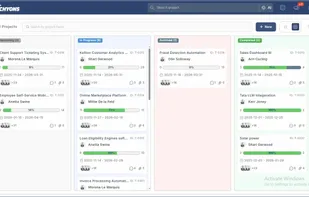 Kanban brings a more visual experience. Cards move smoothly across stages, giving teams an instant sense of momentum and identifying bottlenecks immediately. Work feels
intuitive, fluid, and easy to track, even for large cross-functional teams.