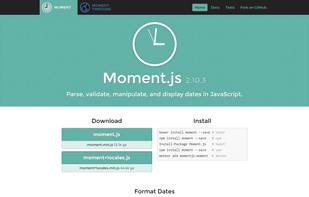Moment.js screenshot 1