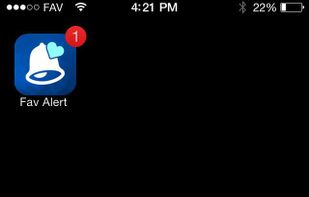 Fav Alert screenshot 1