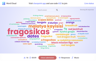 Word Cloud Question Type