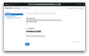 Reboot CMS screenshot 1