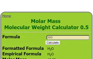 Molar Mass - Molecular Weight Calculator screenshot 1