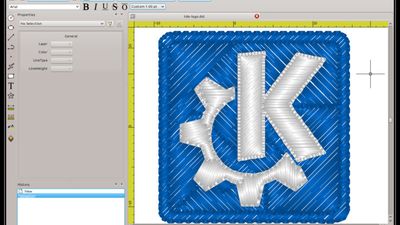 Sample rendering of the KDE project logo.