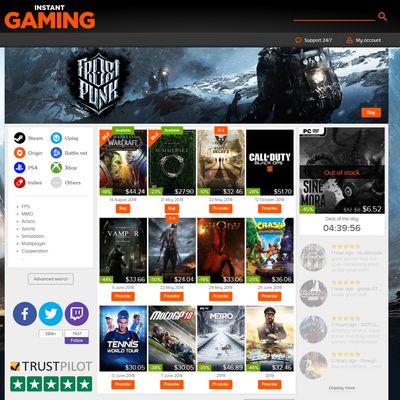 Instant Gaming Alternatives: 25+ Game Stores & Similar Apps