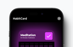 Habit Card: Meditation