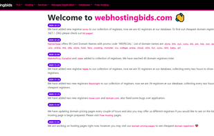 Webhostingbids screenshot 1