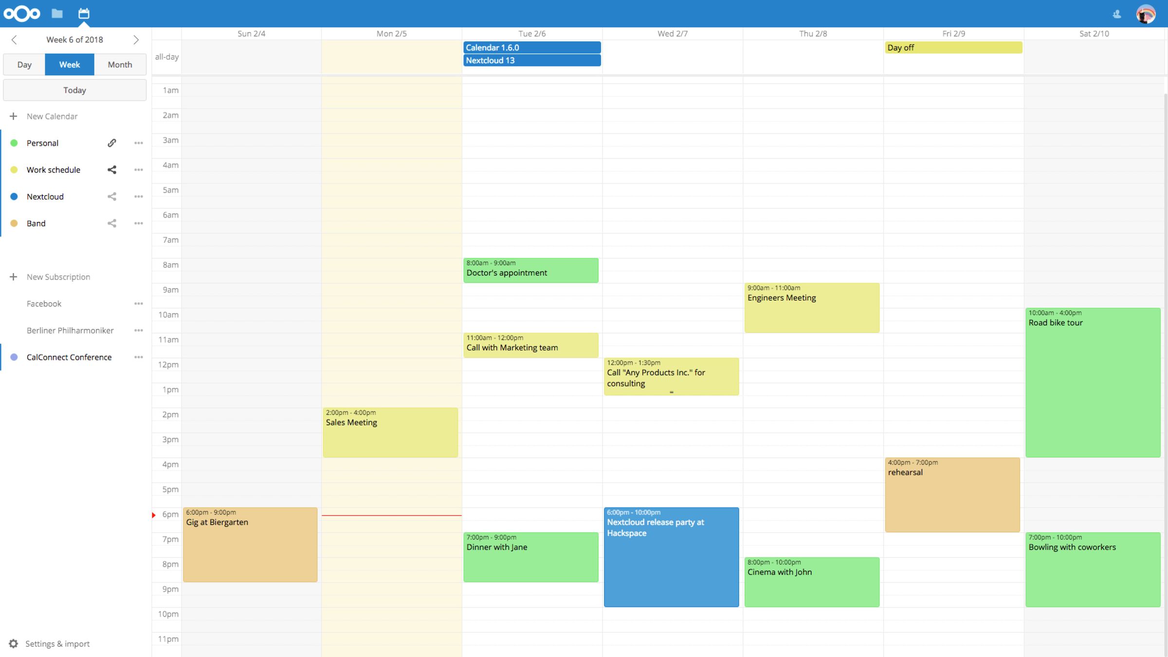 Nextcloud Calendar The Calendar app is a user interface for Nextcloud