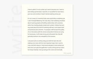 WriteNext screenshot 2