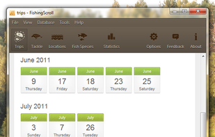 FishingScroll - Trips Page
