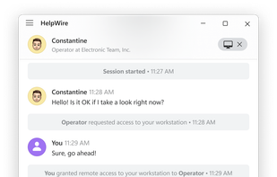 HelpWire Client native Windows app