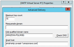 Microsoft SMTP Server screenshot 3