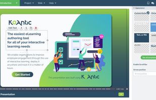 Drag and drop editor