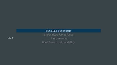 ESET SysRescue Live screenshot 1