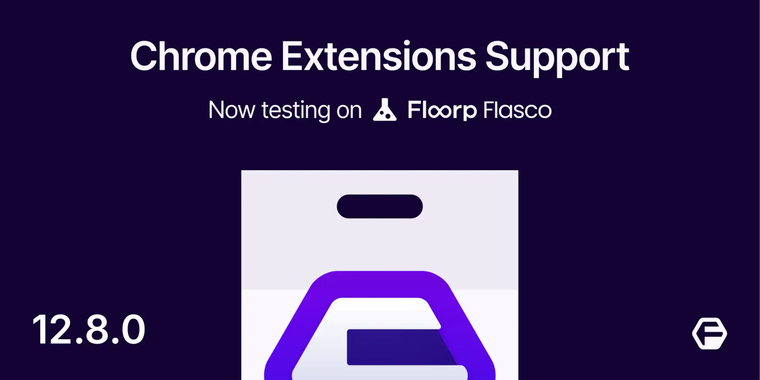 Floorp 12.8.0 adds Chrome extension support and MCP server integration image