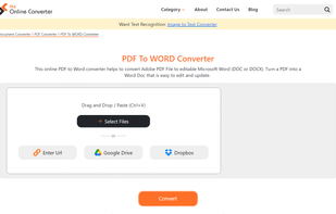 The online converter - PDF to Word converter