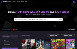 Game UI Database screenshot 1