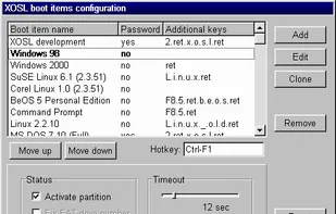 Boot list configuration