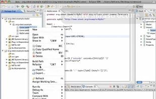 Eclipse Xtext screenshot 1