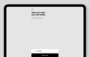 Claim your site handle