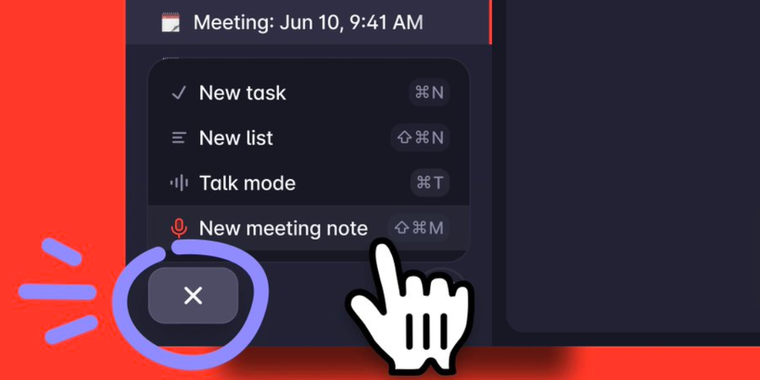 Superlist adds Quick Create Menu for instant task and note actions