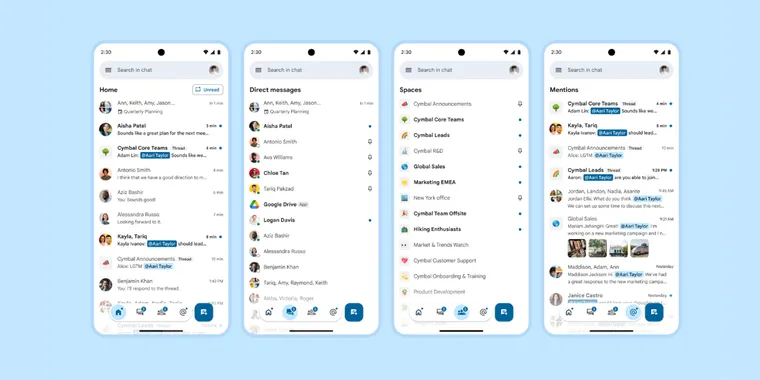 Google Chat unwraps major redesign on Android and iOS with enhanced features