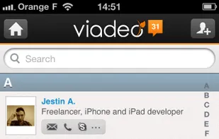 Viadeo screenshot 2